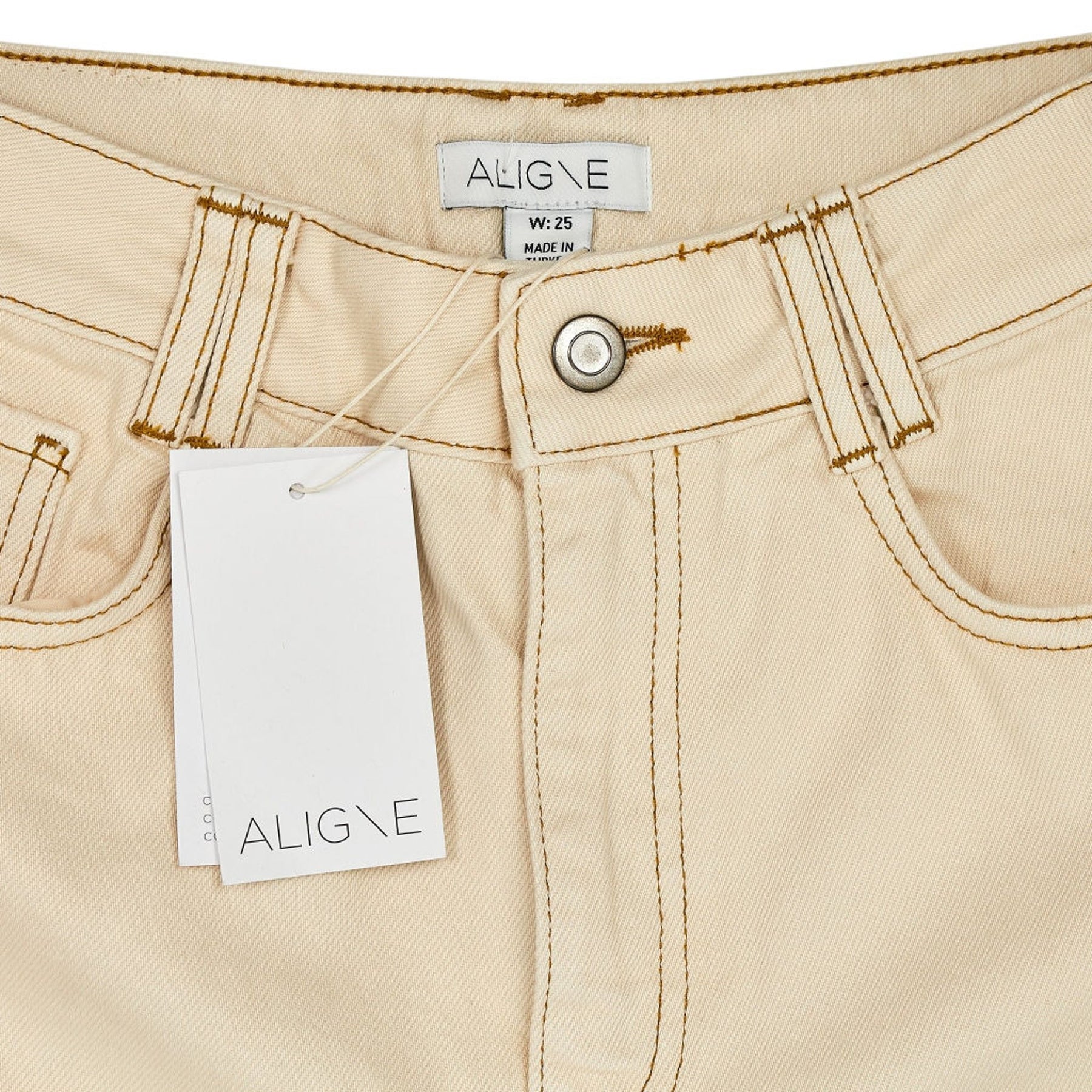 Aligne Ecru Marsh Wide Leg Jeans