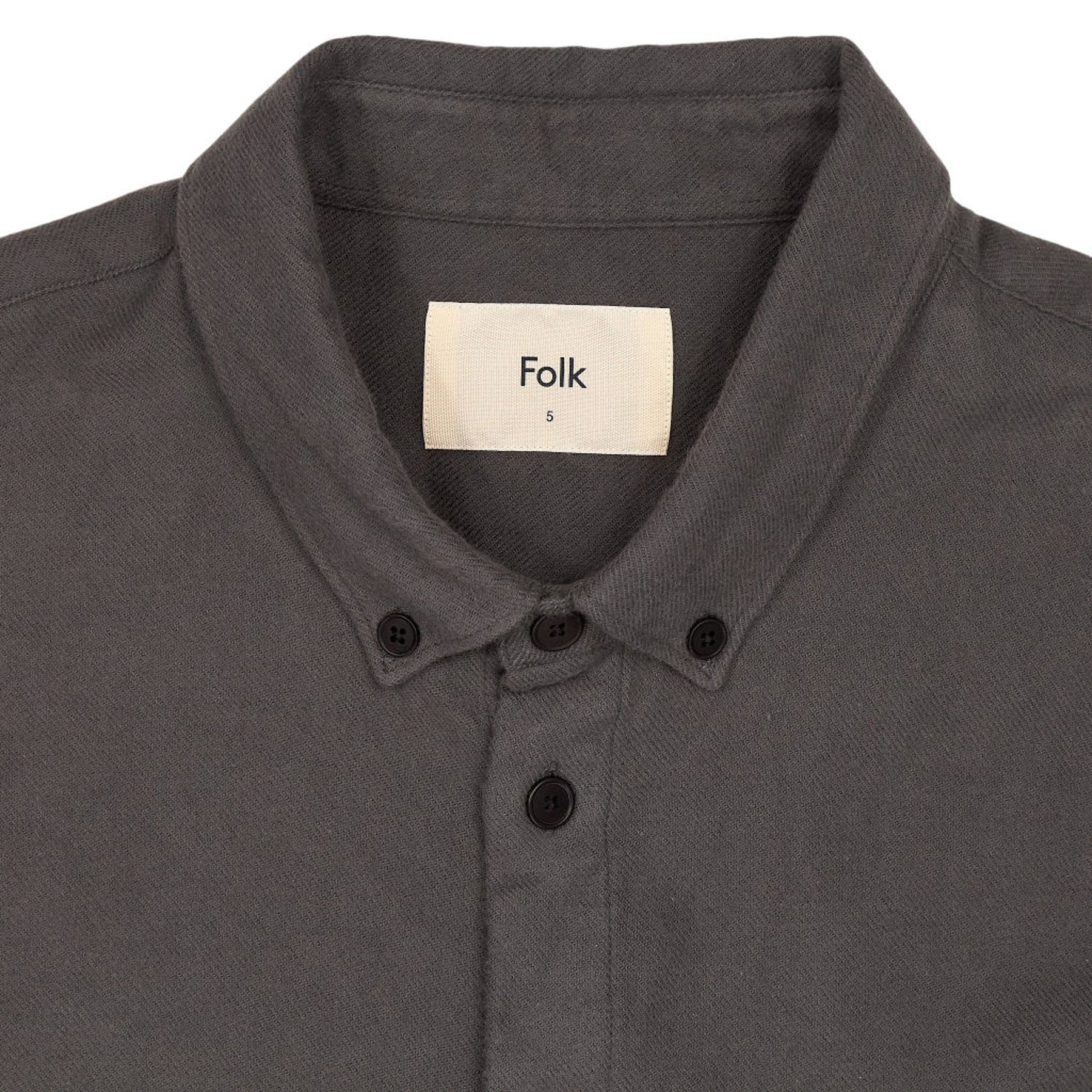 Folk Grey/Green Cotton Shirt