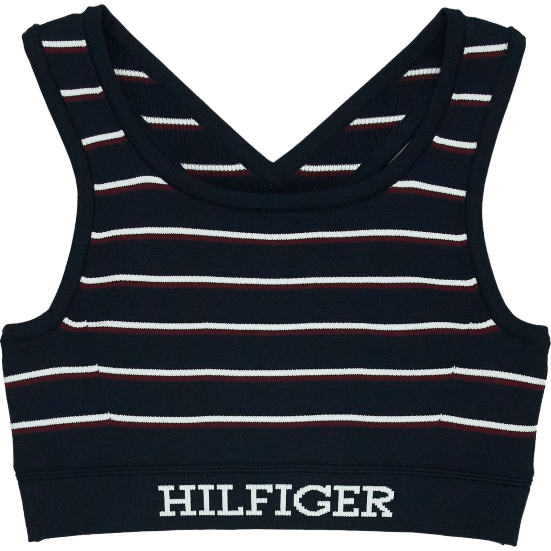 Tommy Hilfiger Navy Striped Performance Bra