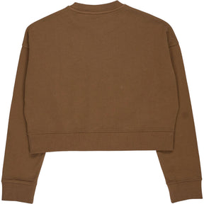 Lyle & Scott Brown Cropped Sweatshirt