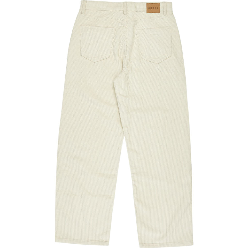 Motel White Corduroy Trousers