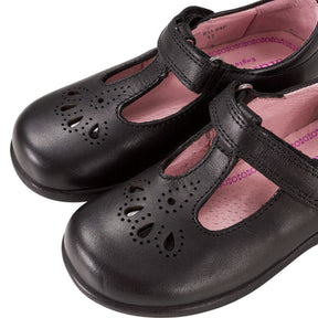 Start-Rite Black Daisy May Leather Shoes
