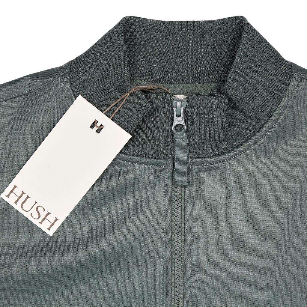 Hush Sage Green Zanna Side Stripe Track Jacket