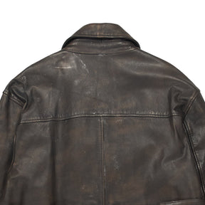 Aligne Chocolate Leather Jole Coat