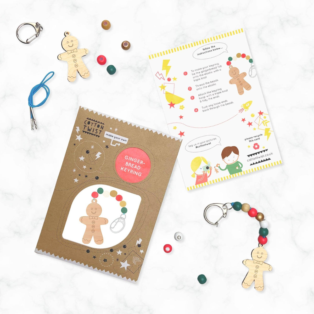 Make Your Own Gingerbread Keyring Craft Kit