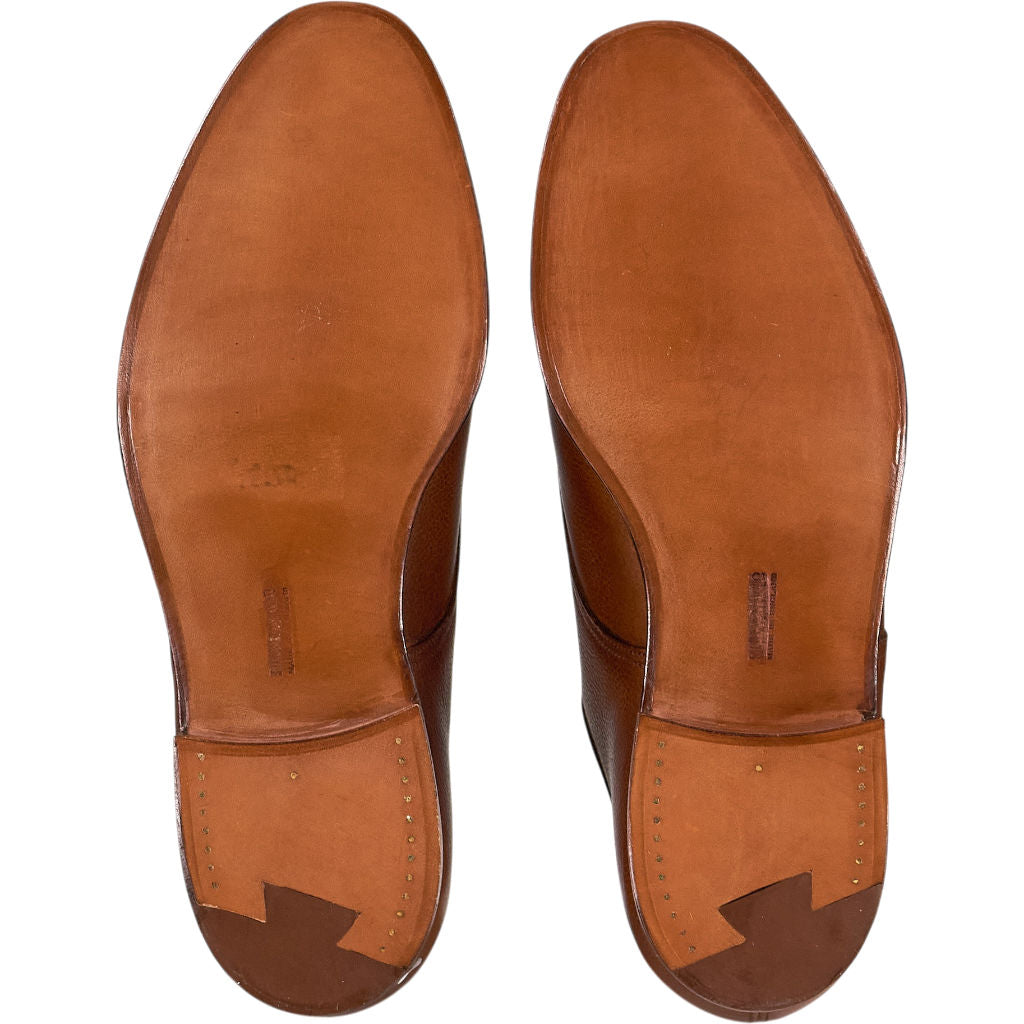 Crockett & Jones Brown Leather Oxford Shoes