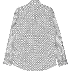 Moss Black Tan Geometric Print Tailored Fit Shirt