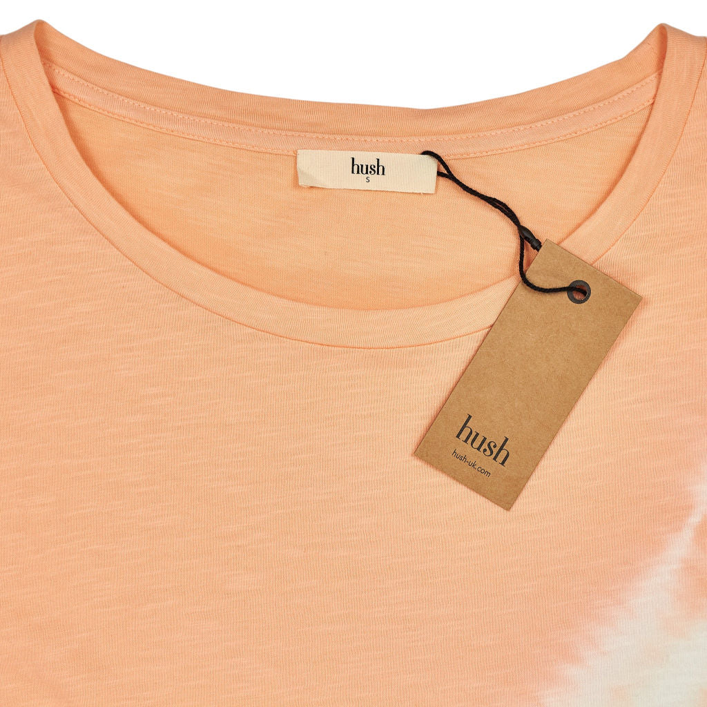 Hush Coral Tie Dye Boyfriend T-Shirt