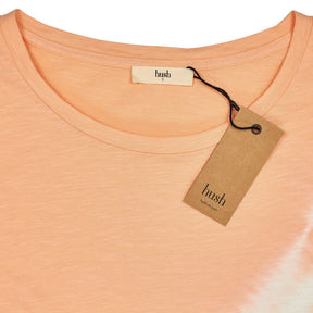 Hush Coral Tie Dye Boyfriend T-Shirt