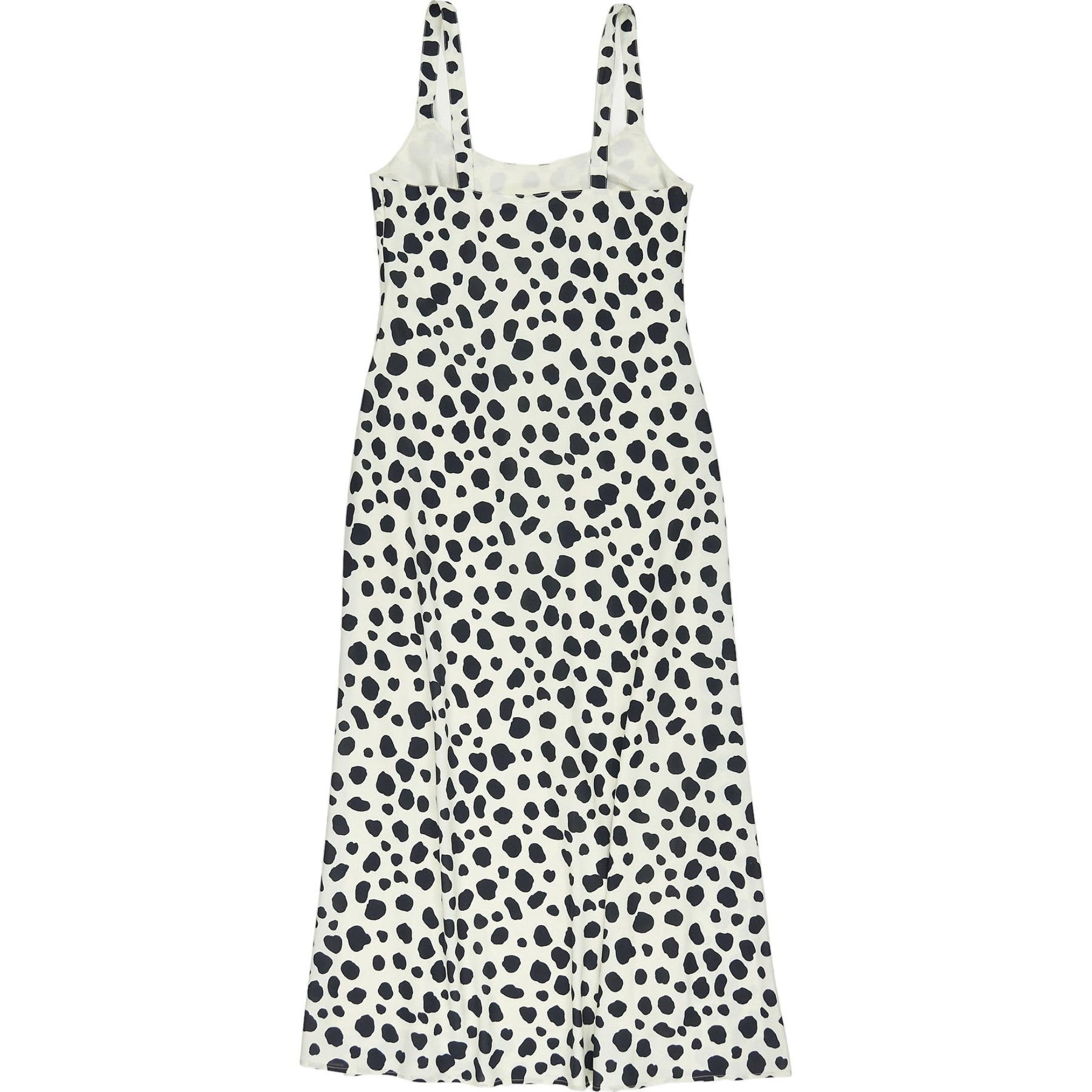 Omnes Black White Lily Midi Slip Dress