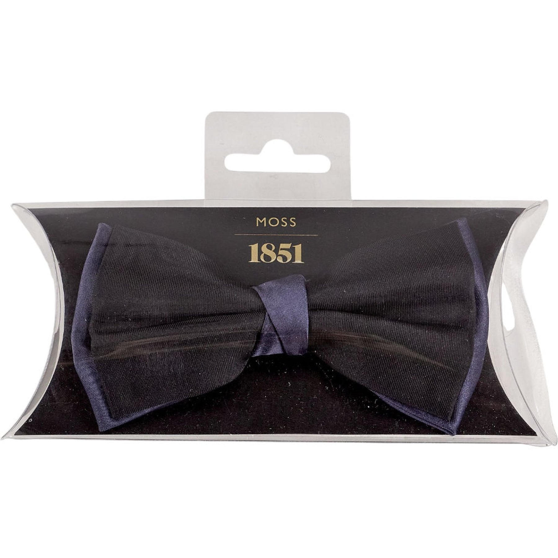 Moss Black Blue Bow Tie