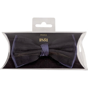 Moss Black Blue Bow Tie