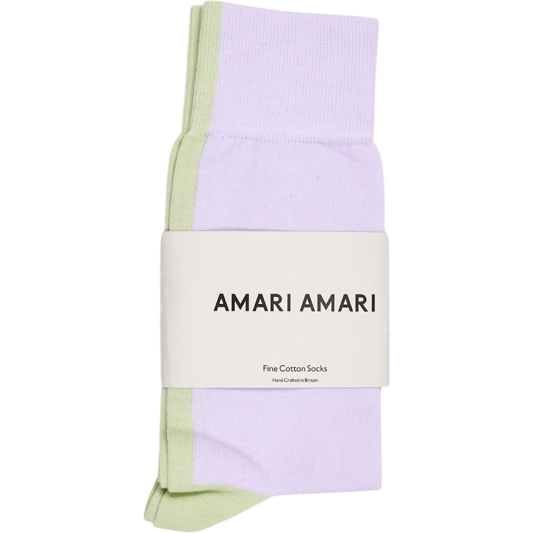 Amari Amari Green Purple Cotton Socks
