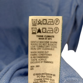 M&S Blue Acrylic Jumper