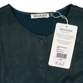 Baukjen Dark Green Malin Recycled Cupro Dress