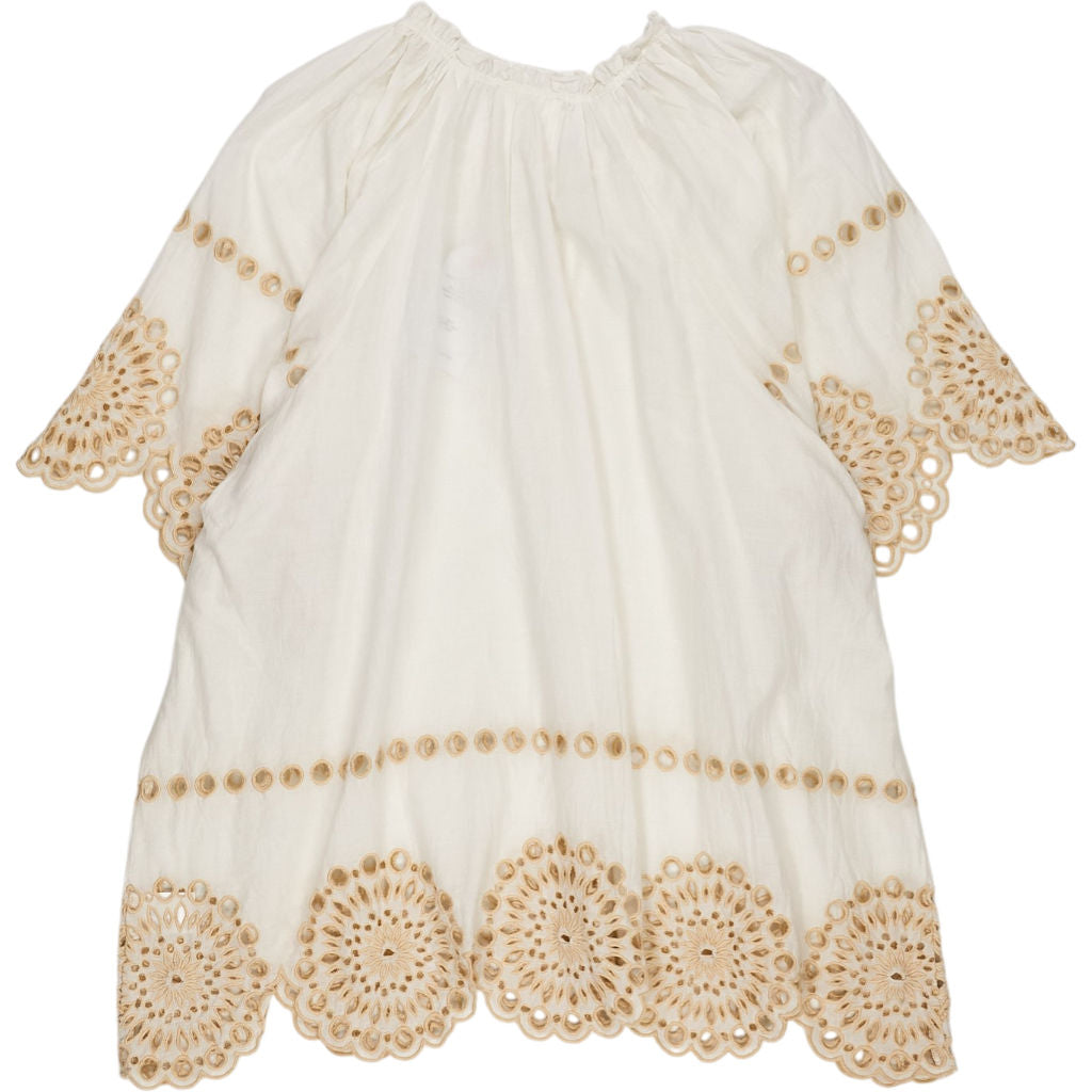 Bonté White Winona Top Embroidered Blouse
