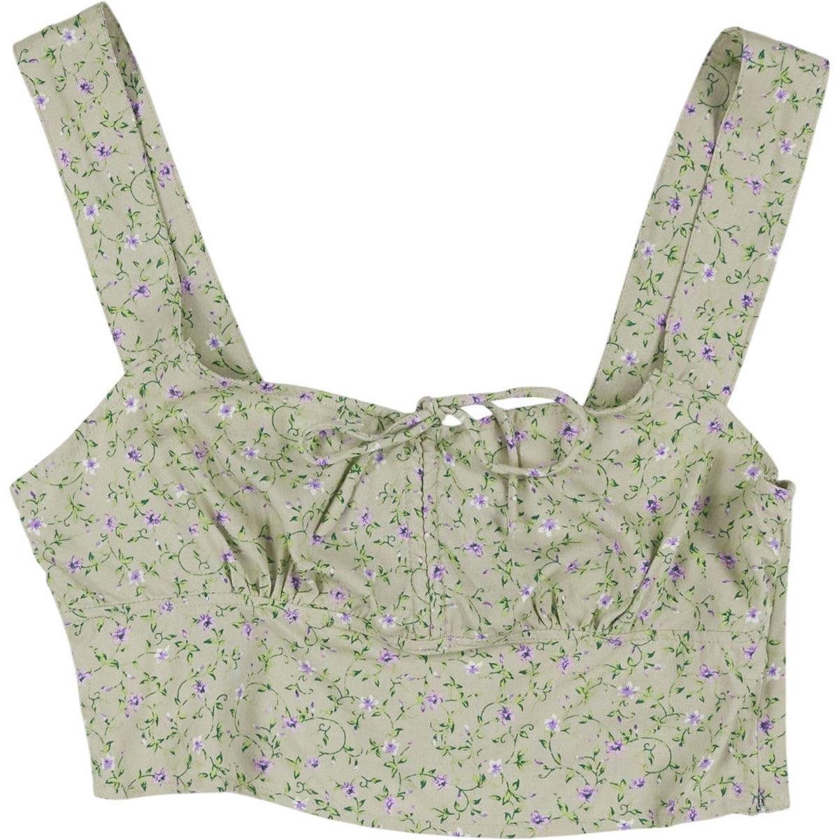 Motel Floral Crop Top