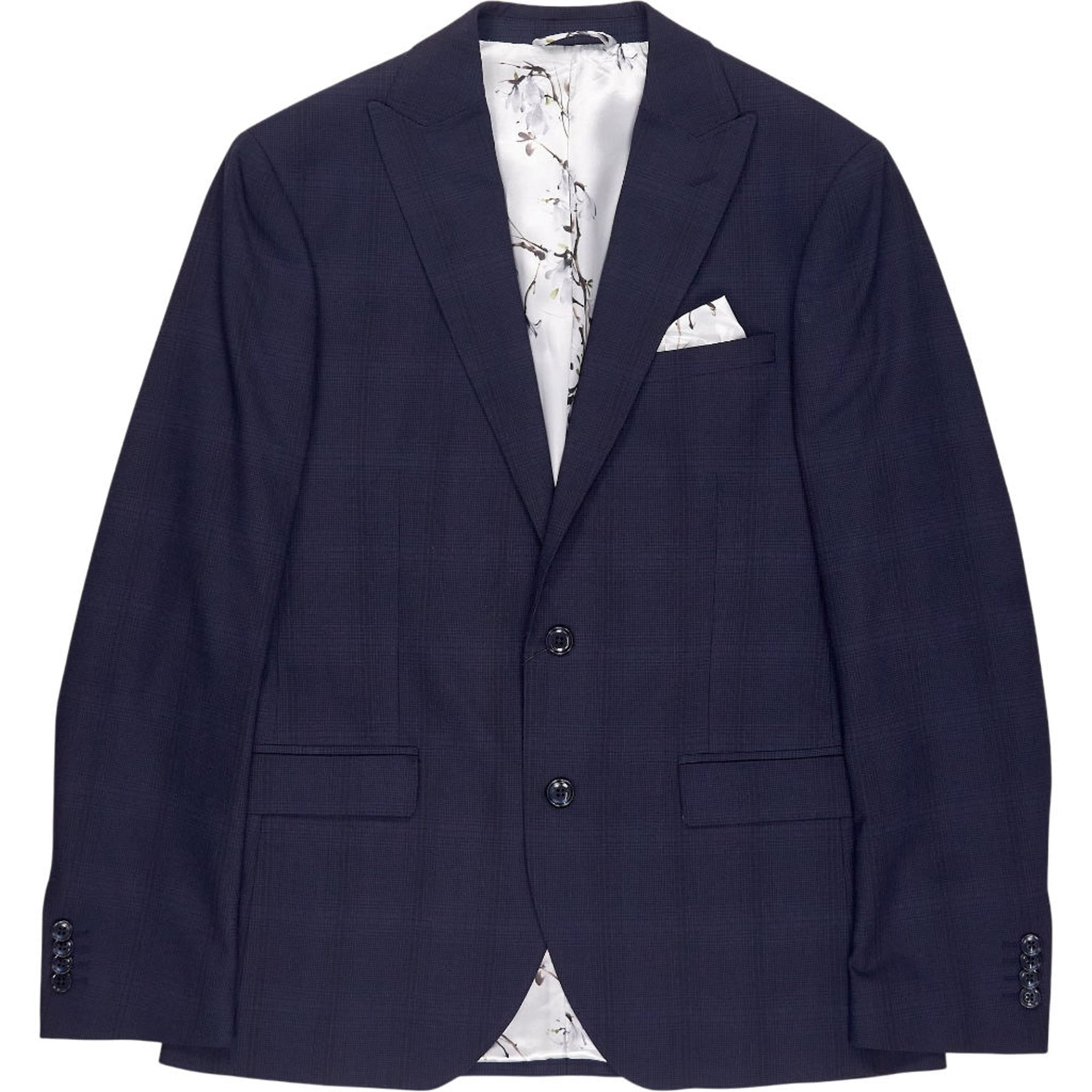 French Connection Navy Check Suit Jacket