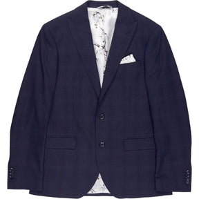 French Connection Navy Check Suit Jacket