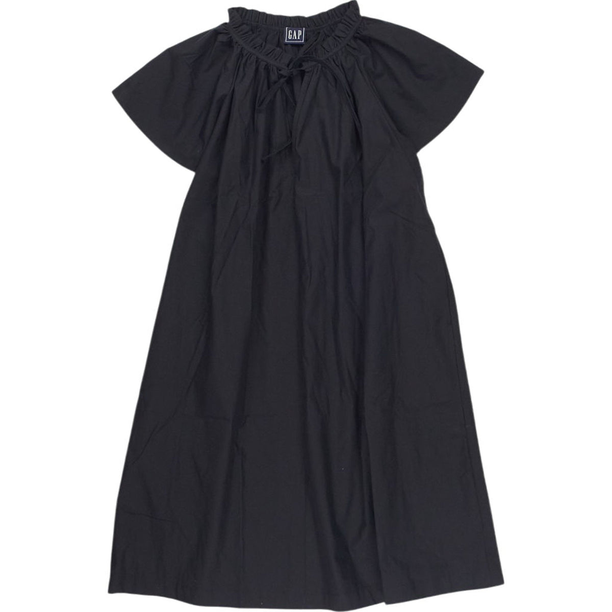 GAP Black Tie-Neck Dress