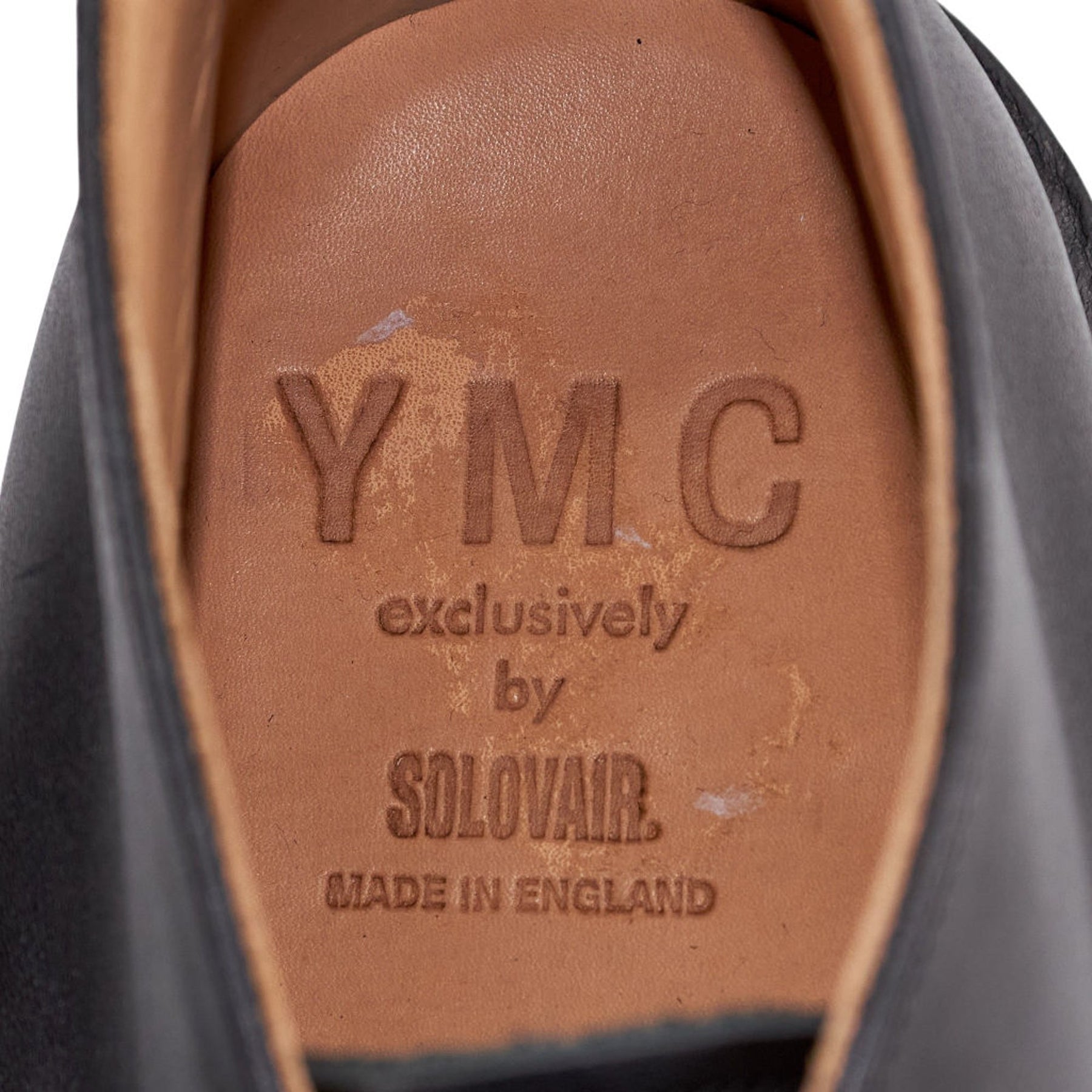 YMC Black Leather Platform Boots