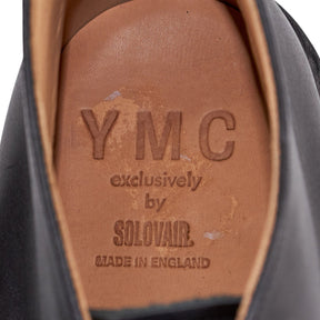 YMC Black Leather Platform Boots