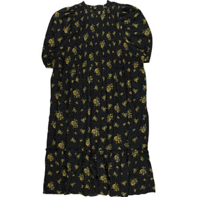 Joanie Black Floral Midi Dress UK