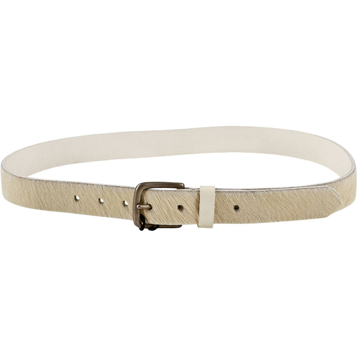 YMC Beige Leather Belt