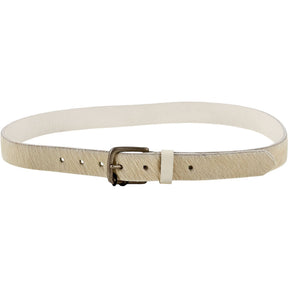 YMC Beige Leather Belt