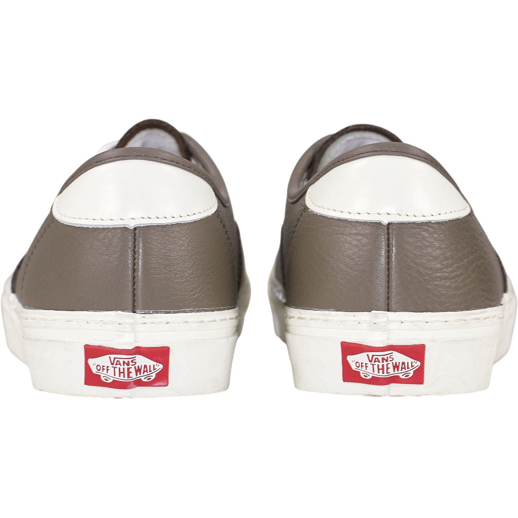 Vans Grey/Green Leather Trainers