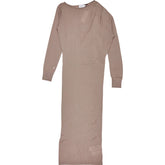 Calvin Klein Neutral Taupe Gathered Dress