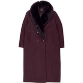 River Island Purple Wool Blend Coat