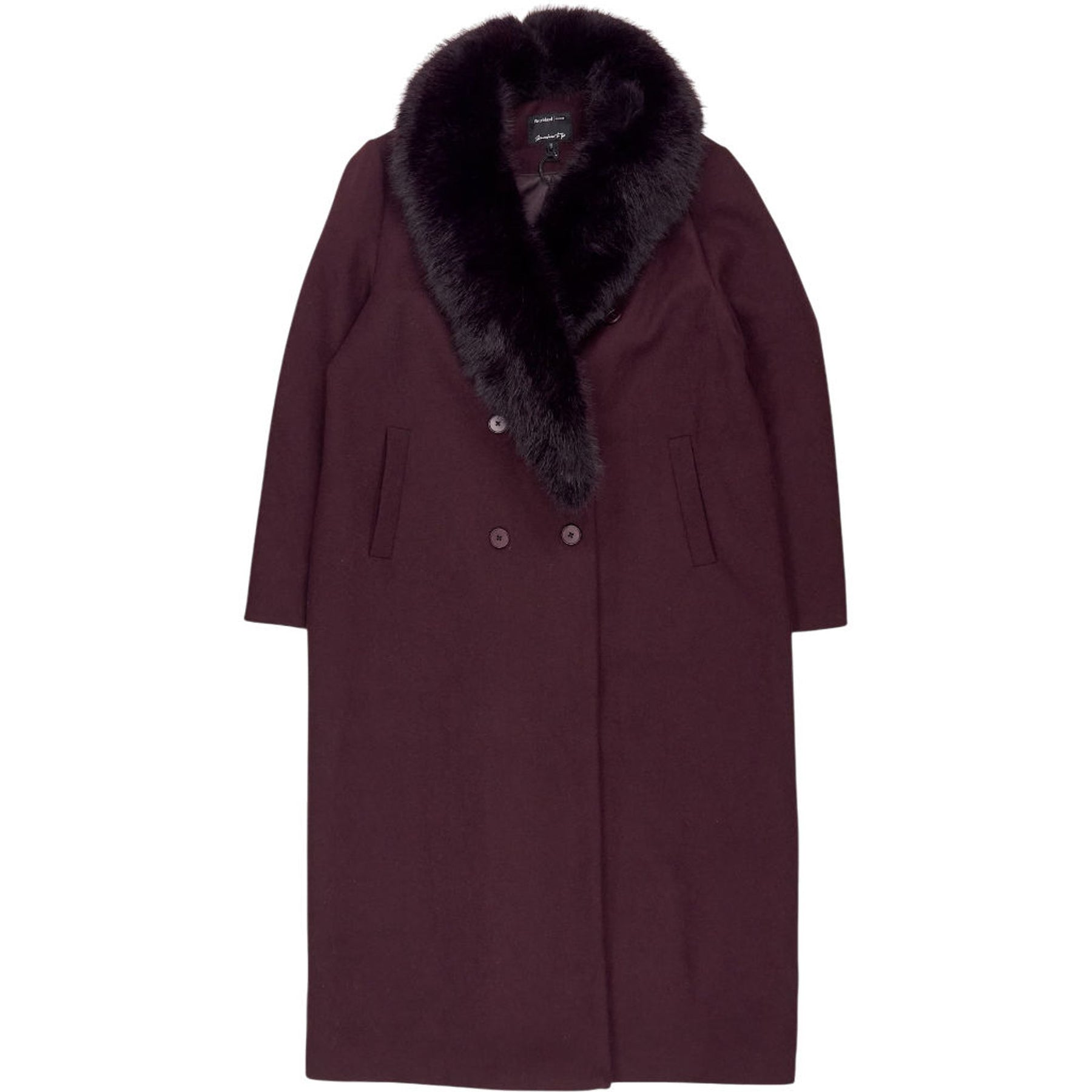 River Island Purple Wool Blend Coat
