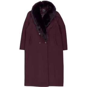 River Island Purple Wool Blend Coat