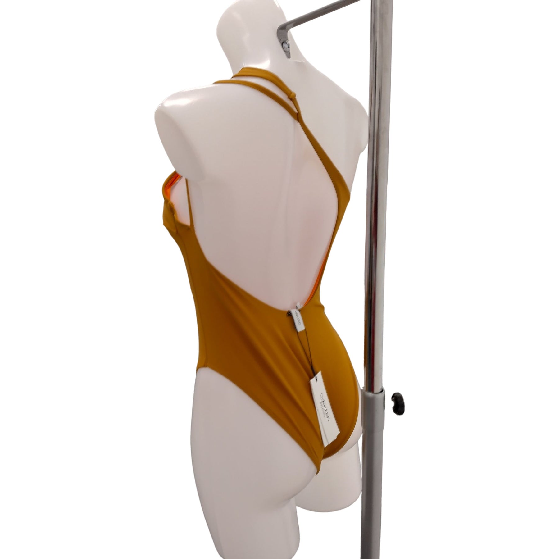 Calvin Klein Tangelo One Shoulder Swimsuit
