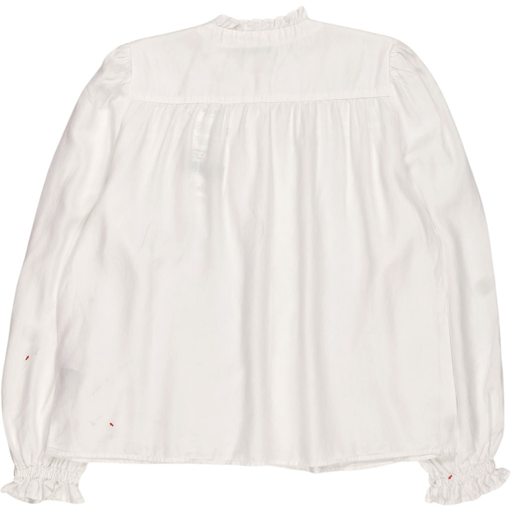 Baukjen White Estela Broderie Detail Blouse