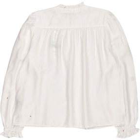 Baukjen White Estela Broderie Detail Blouse
