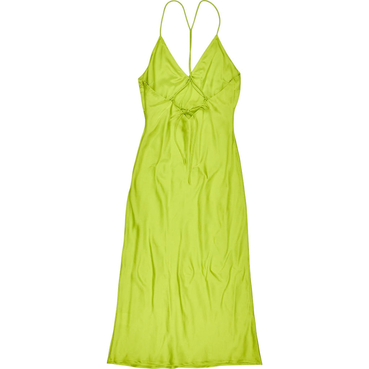 OMNES Lime Strappy Dress