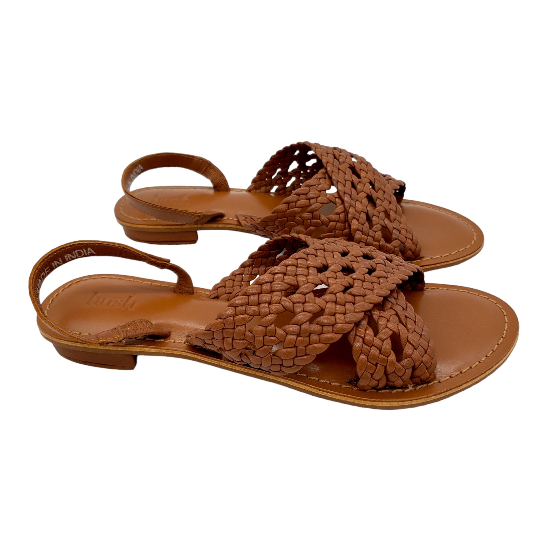 Tan on sale plaited sandals