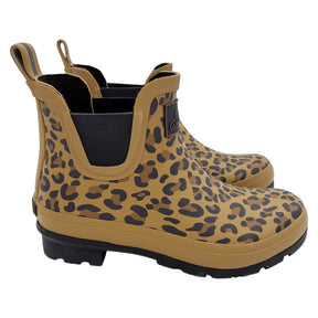 Joules Brown Leopard Ankle Wellibob
