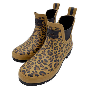 Joules Brown Leopard Ankle Wellibob