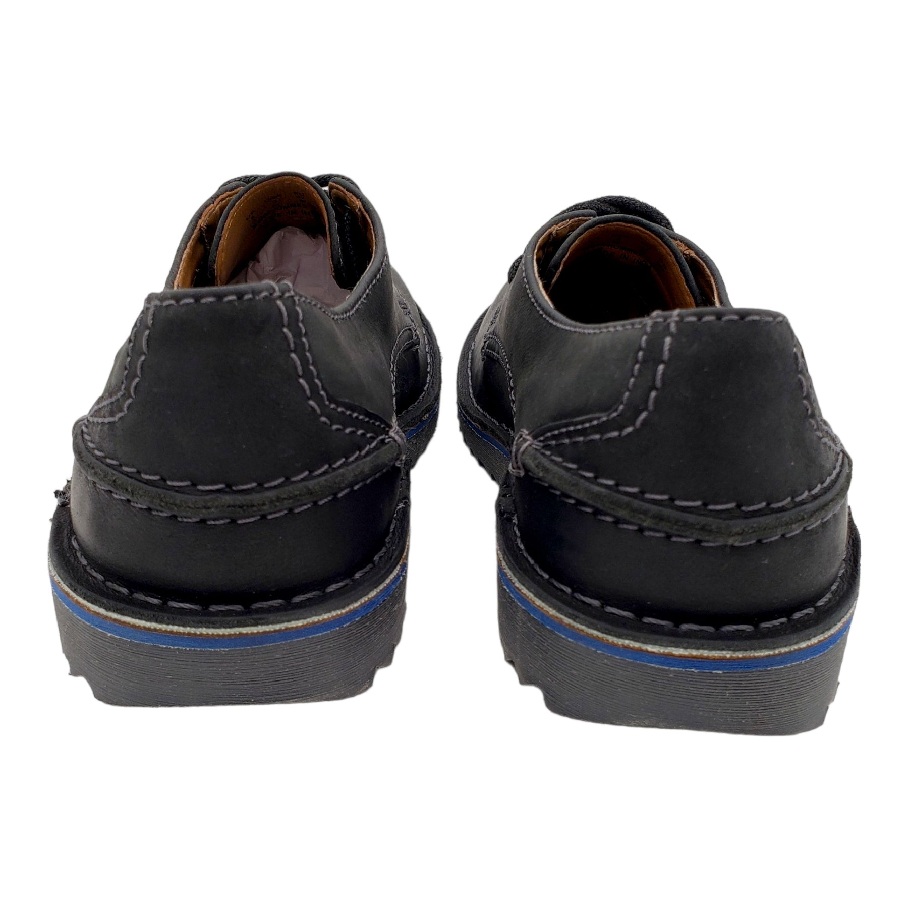 Clarks Black Leather Cushioned Shoes