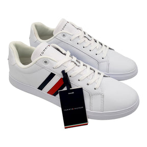 Tommy Hilfiger White Leather Corporate Cupsoles