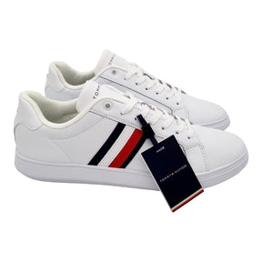 Tommy Hilfiger White Leather Corporate Cupsoles