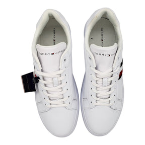 Tommy Hilfiger White Leather Corporate Cupsoles