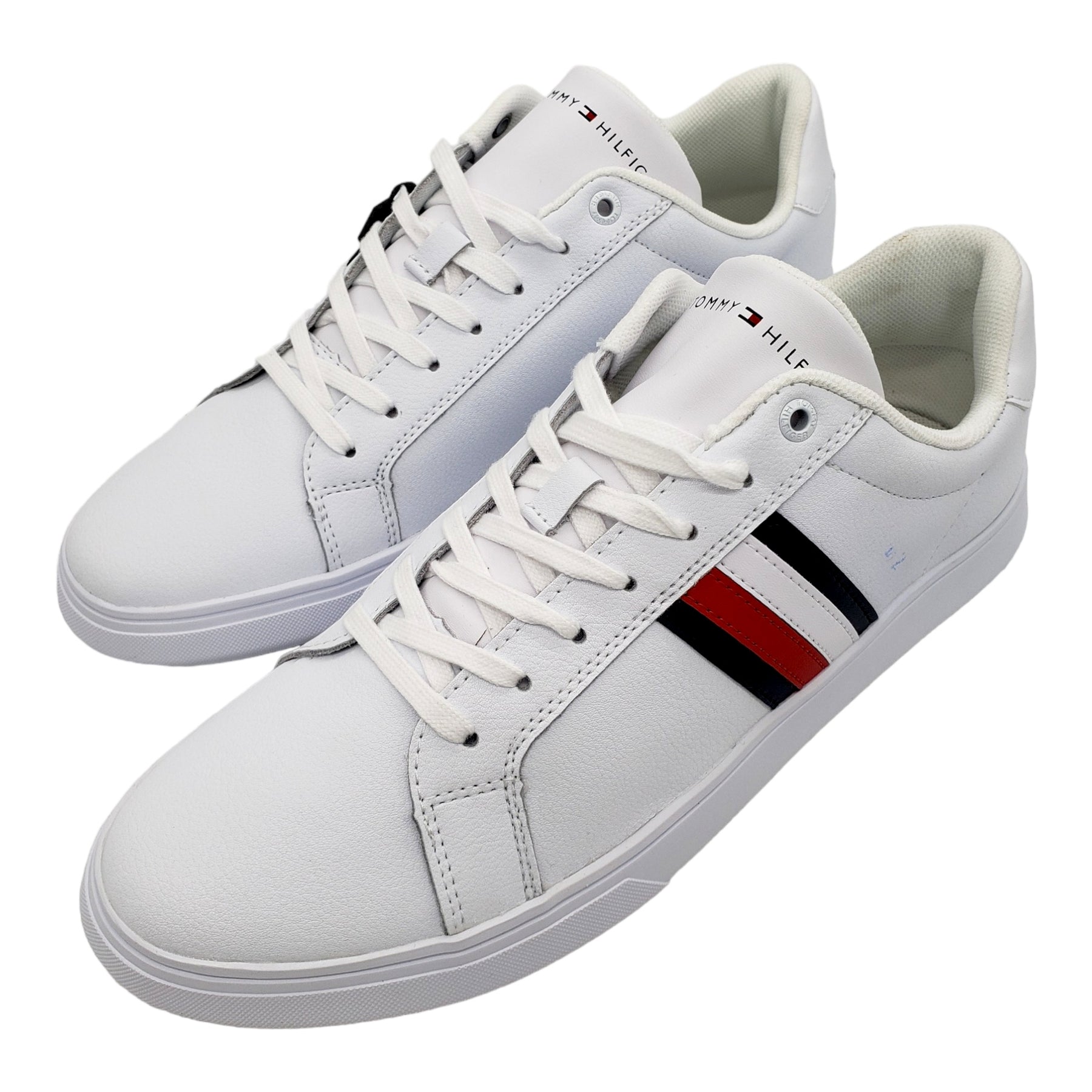 Tommy Hilfiger White Leather Corporate Cupsoles