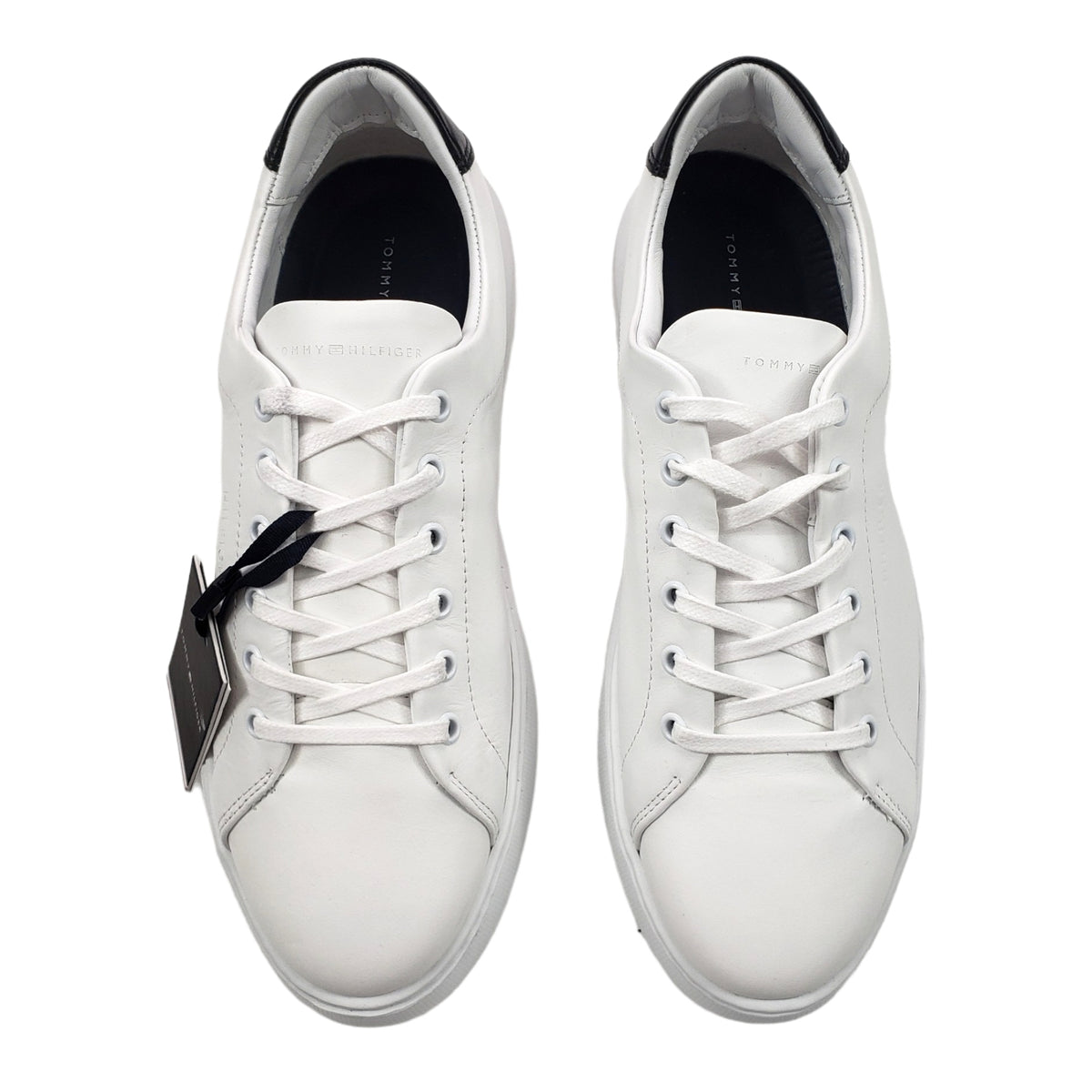 Tommy Hilfiger White Leather Cupsoles