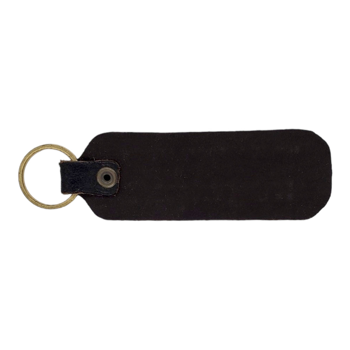 Yuketen Brown Leather/Brass Keyring