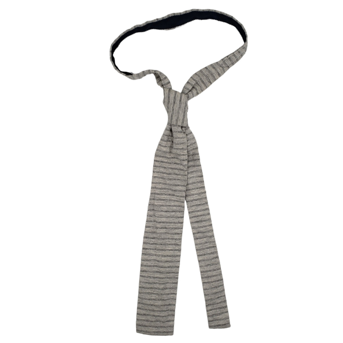 Engineered Garments Grey Striped Jersey Tie