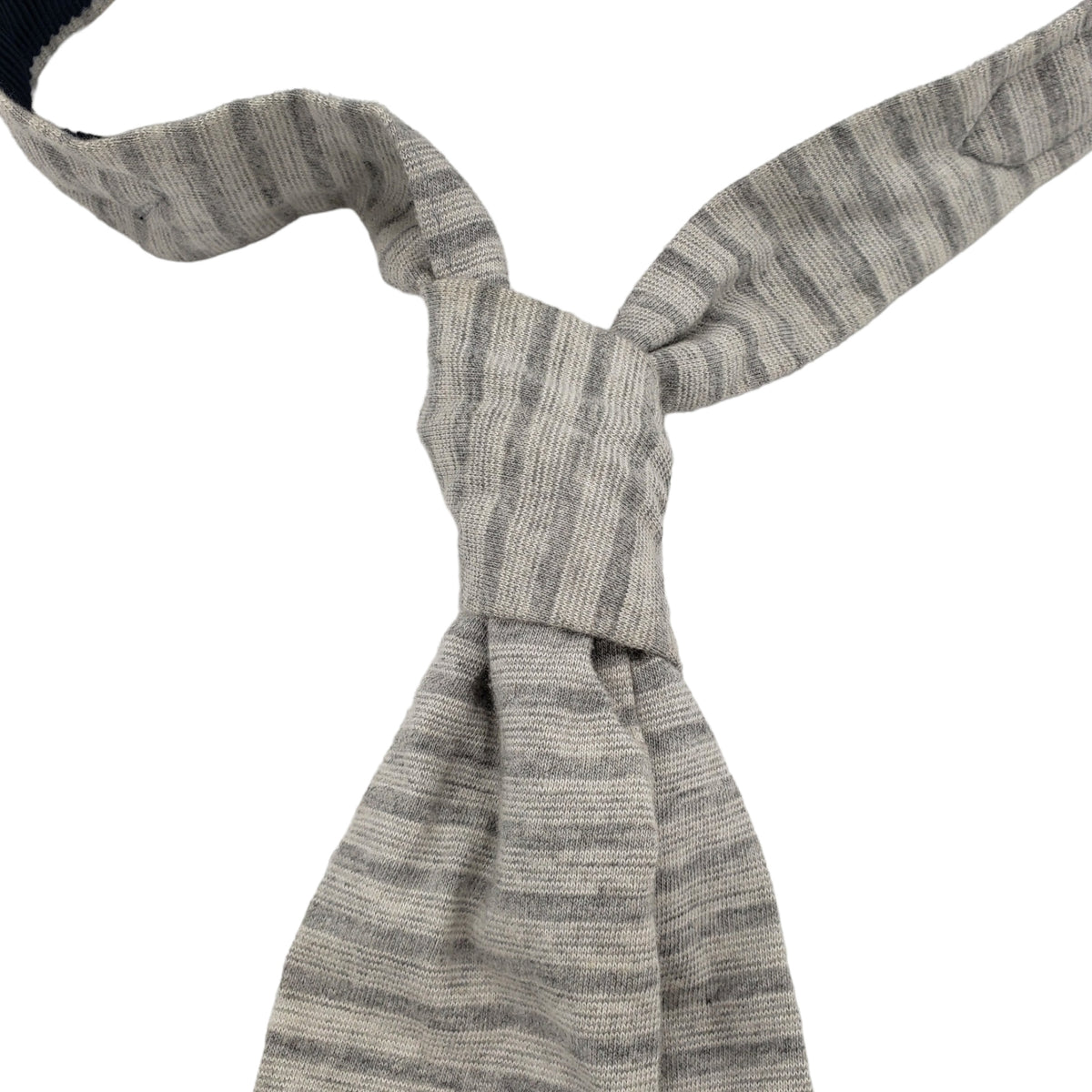 Engineered Garments Grey Striped Jersey Tie